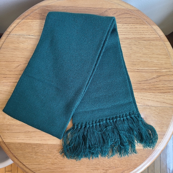 Fleischmanns Preferred Whiskey Vodka Green Fringe Embroidered Gold Scarf Unisex - Picture 5 of 5